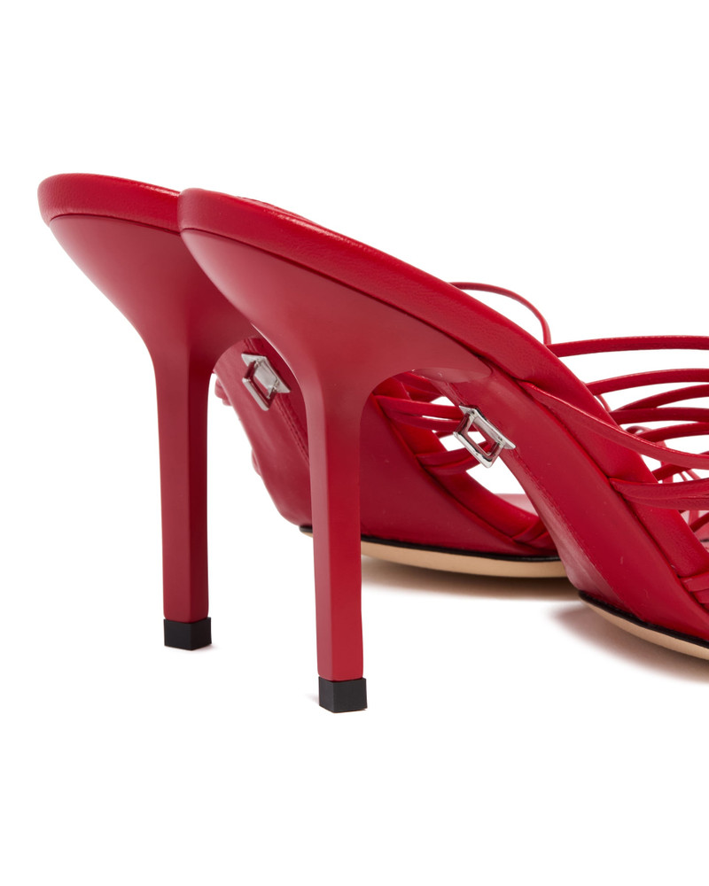 Red Woven Sandals 6