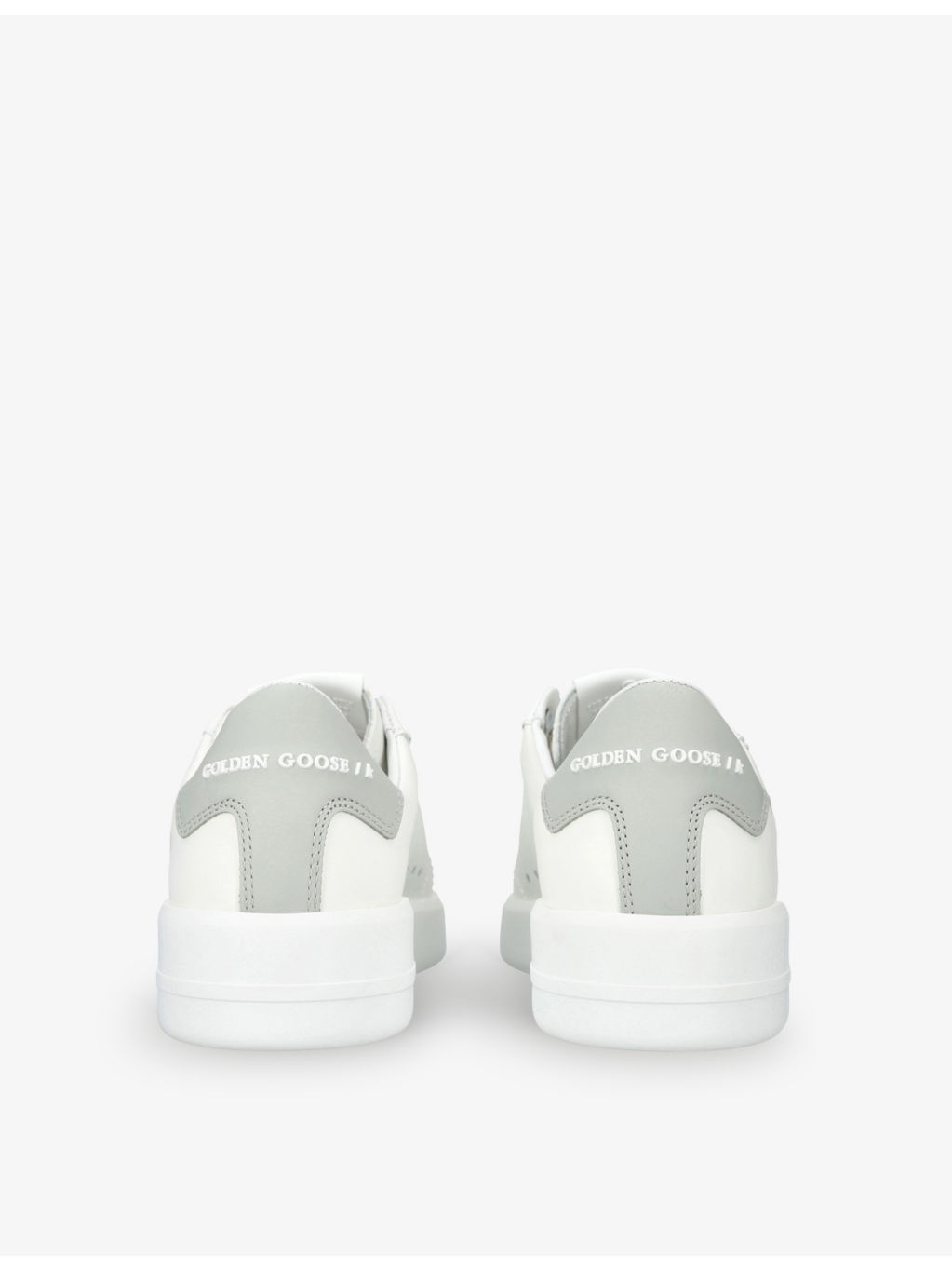 Pure Star star-embroidered leather low-top trainers - 4