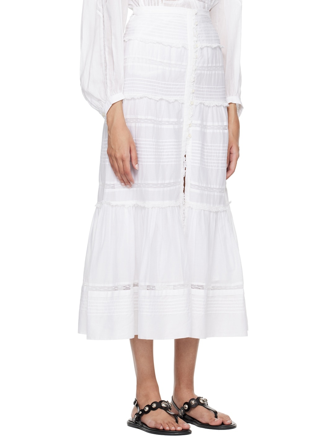 White Gihane Maxi Skirt - 2