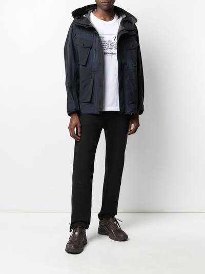 White Mountaineering panelled concealed jacket outlook