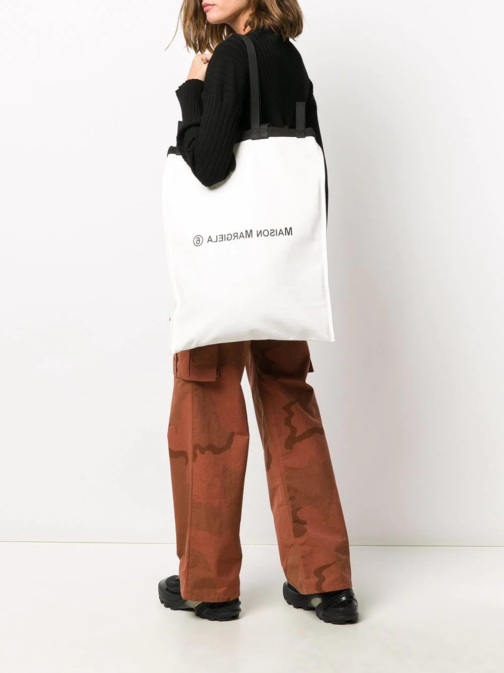 logo print tote bag - 2