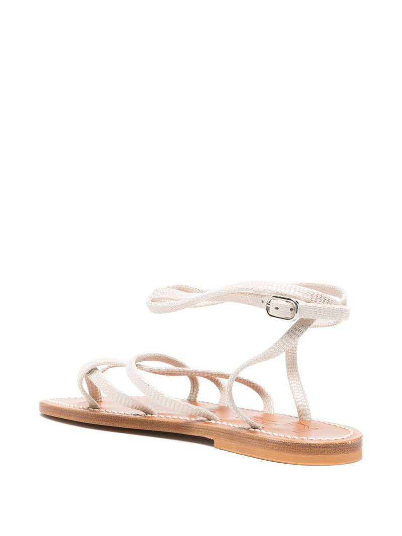 tie strappy flat sandals 3