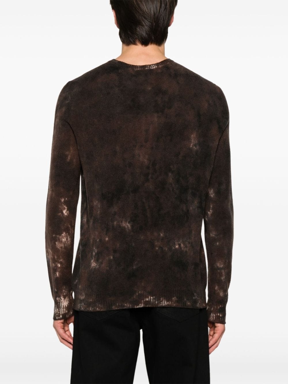 bleached-effect cashmere jumper - 4