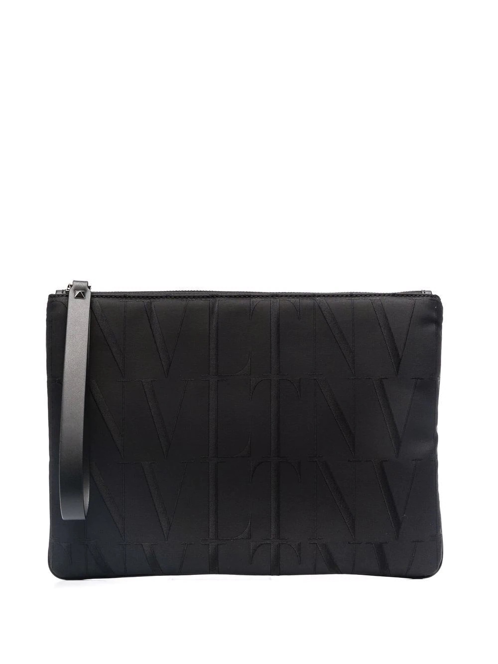 VLTN Times jacquard clutch bag - 1