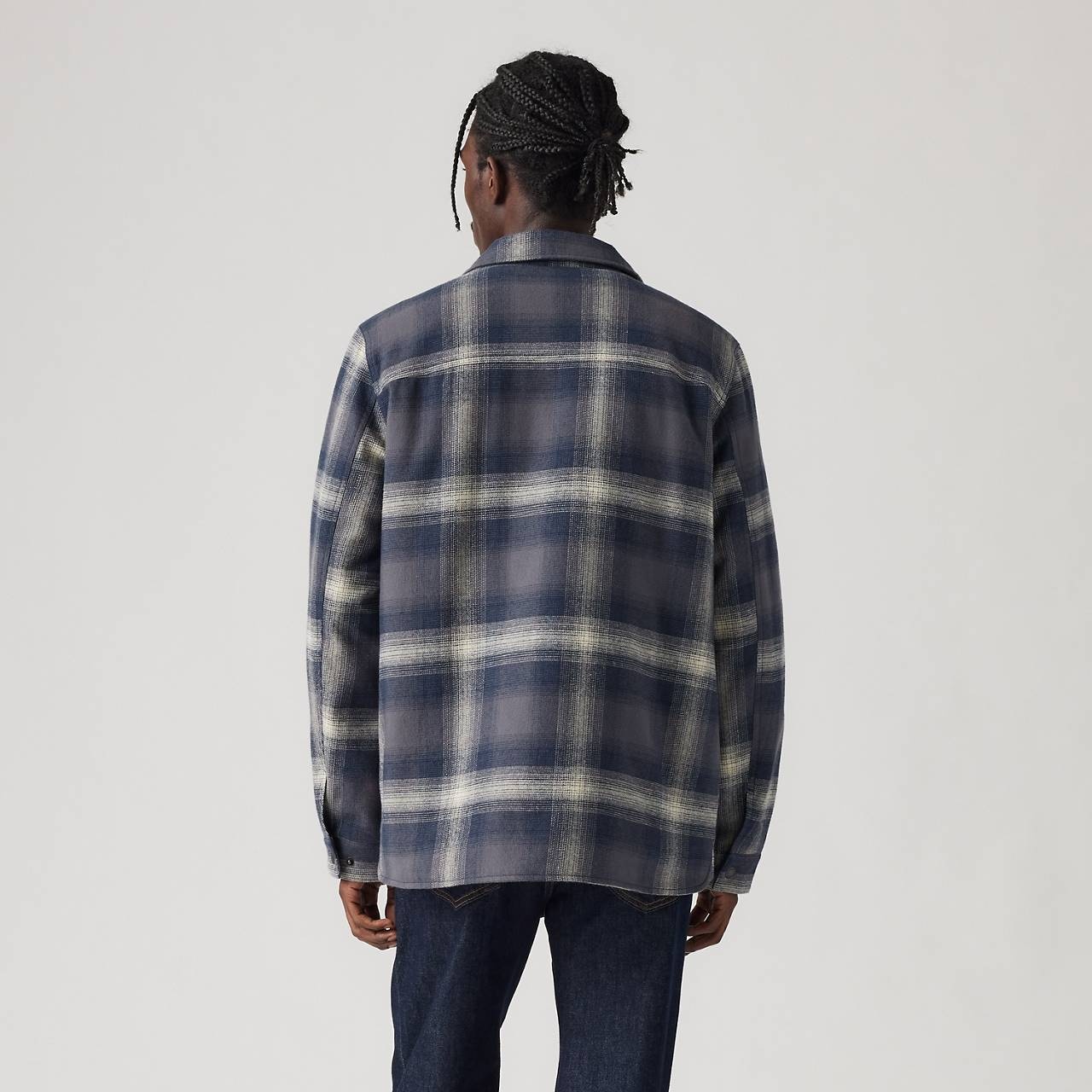 QUILT LINED PLAID SHACKET - 3