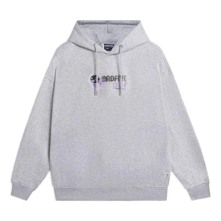 Li-Ning BadFive Graphic Hoodie 'Grey' AWDSC09-2 - 1