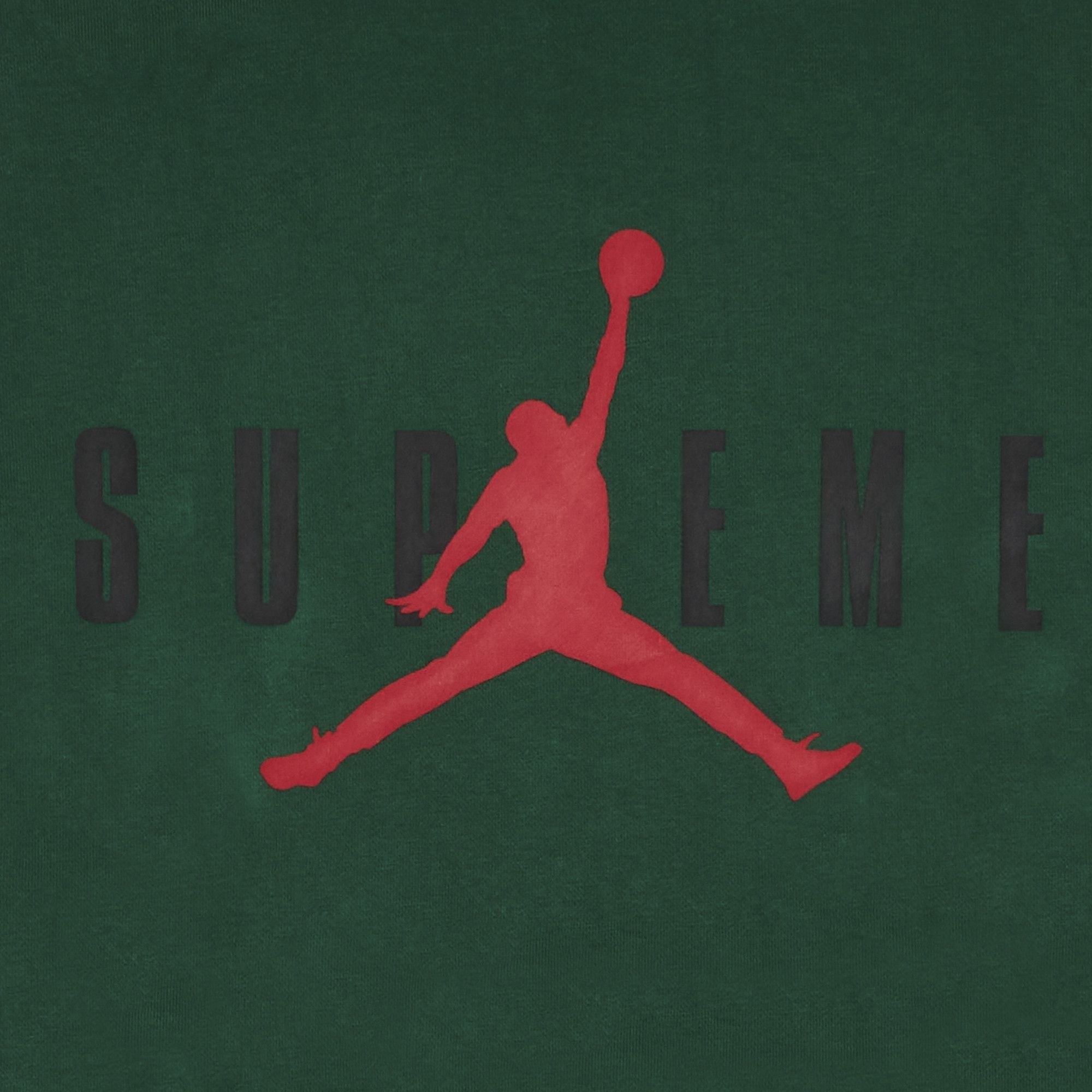 Supreme x Jordan Hooded Sweatshirt 'Green' - 3