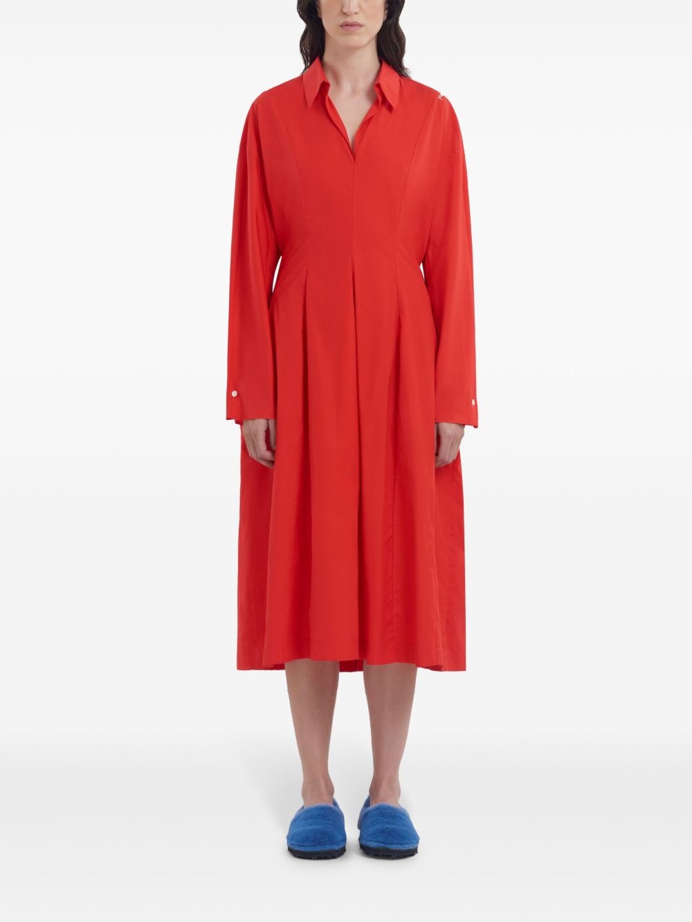 cotton midi dress - 3