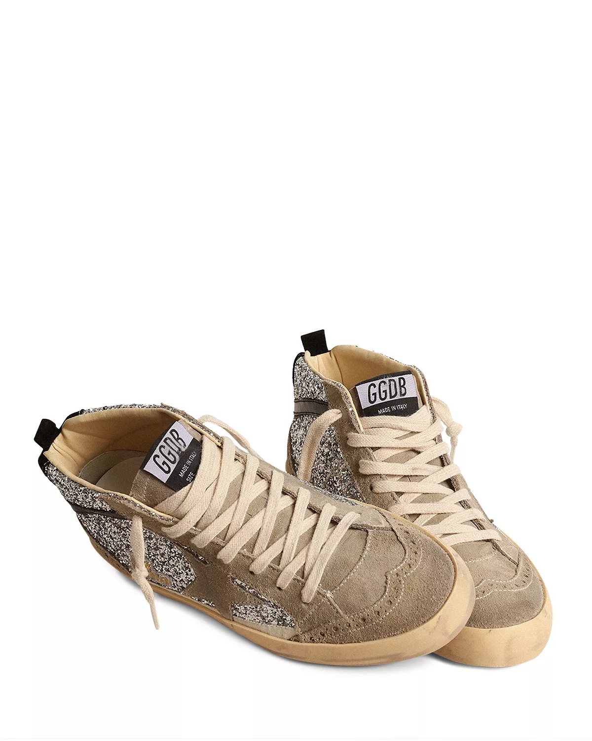 Women's Mid Star Glitter Mid Top Sneakers - 2