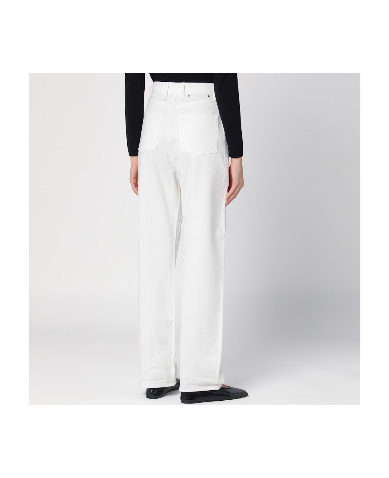 White Denim Trousers - 3