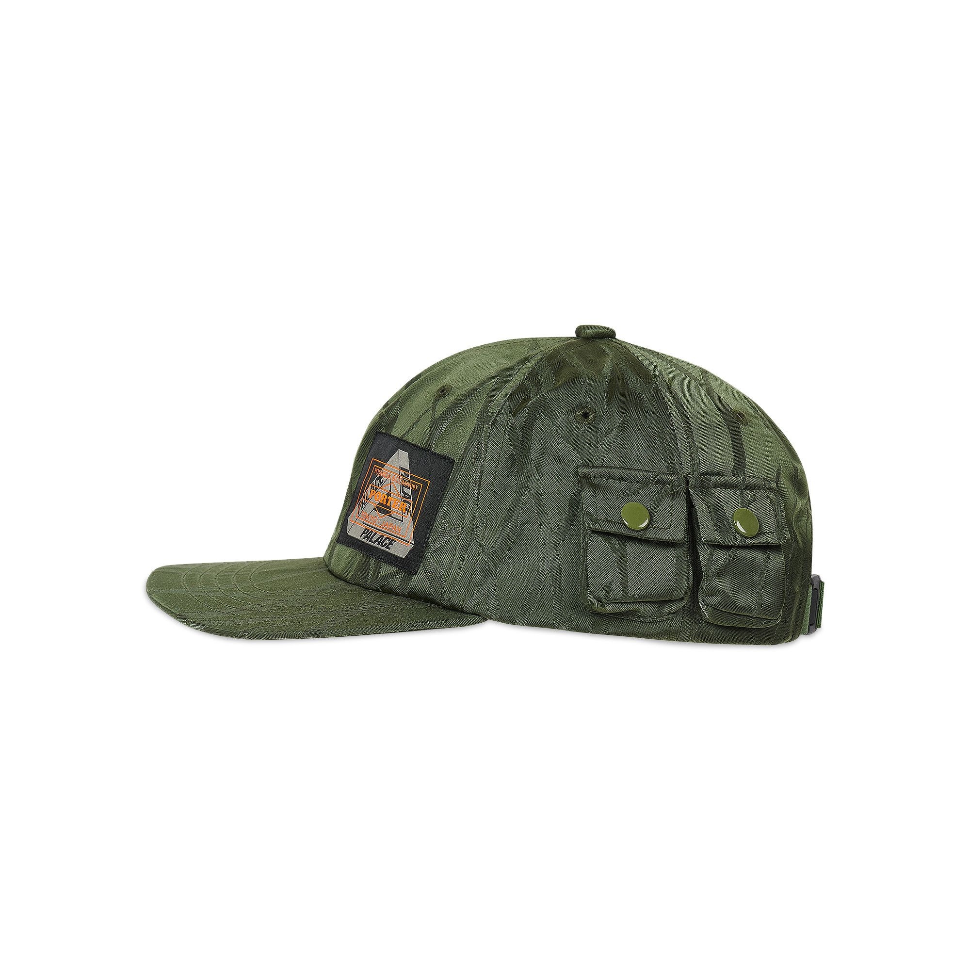 ●パレス×ポーターPALACE x PORTER POCKET CAP オリーブ PALACE SKATEBOARDS PORTER POCKET CAP Olive Tree Pattern