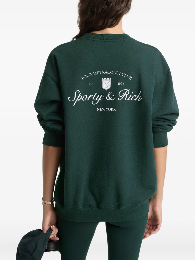 Sporty & Rich Printed Crew-neck Sweater 3