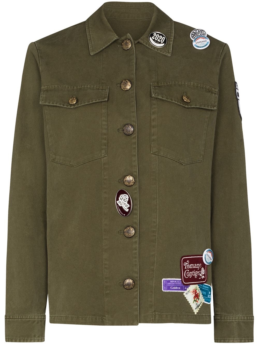 Angiolina patch badge army jacket - 1