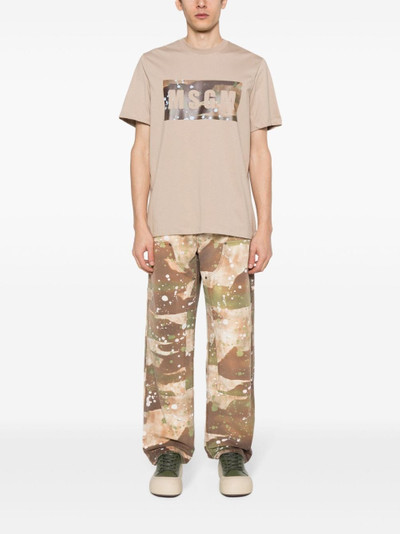 MSGM camouflage-print canvas trousers outlook