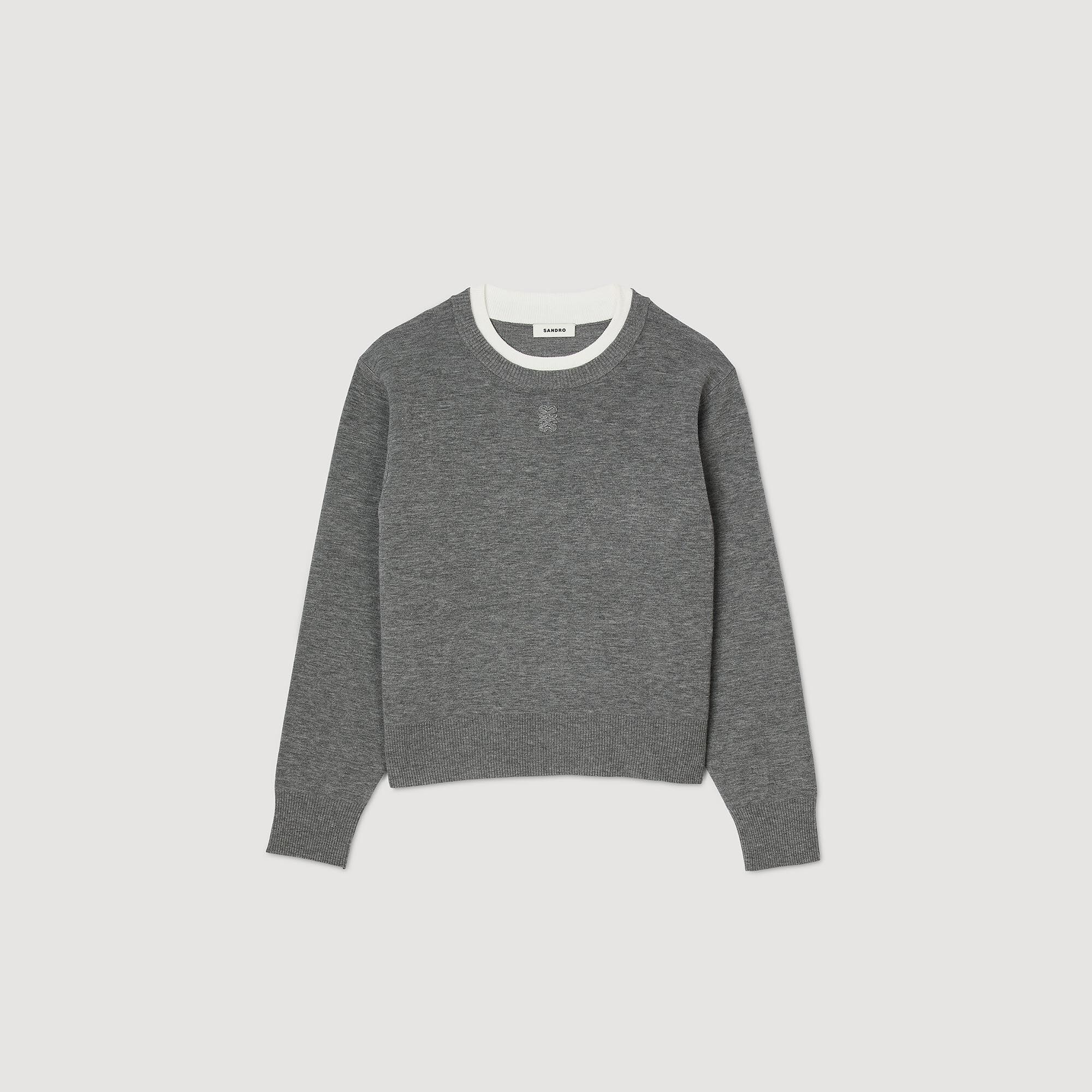 CONTRAST COLLAR JUMPER - 7