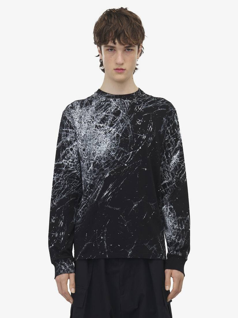 Smashed Glass Long-sleeved T-shirt 1