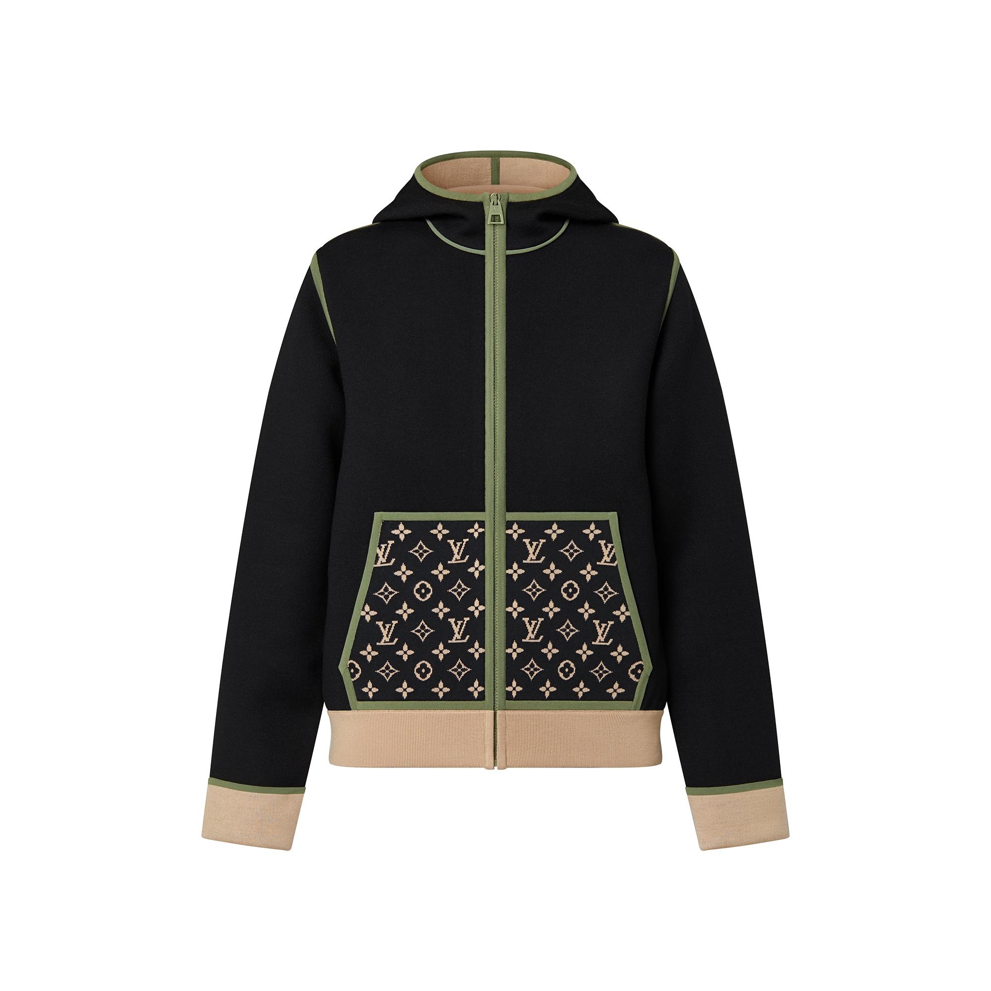 Graphic Trim Zip-Up Hoodie - 1