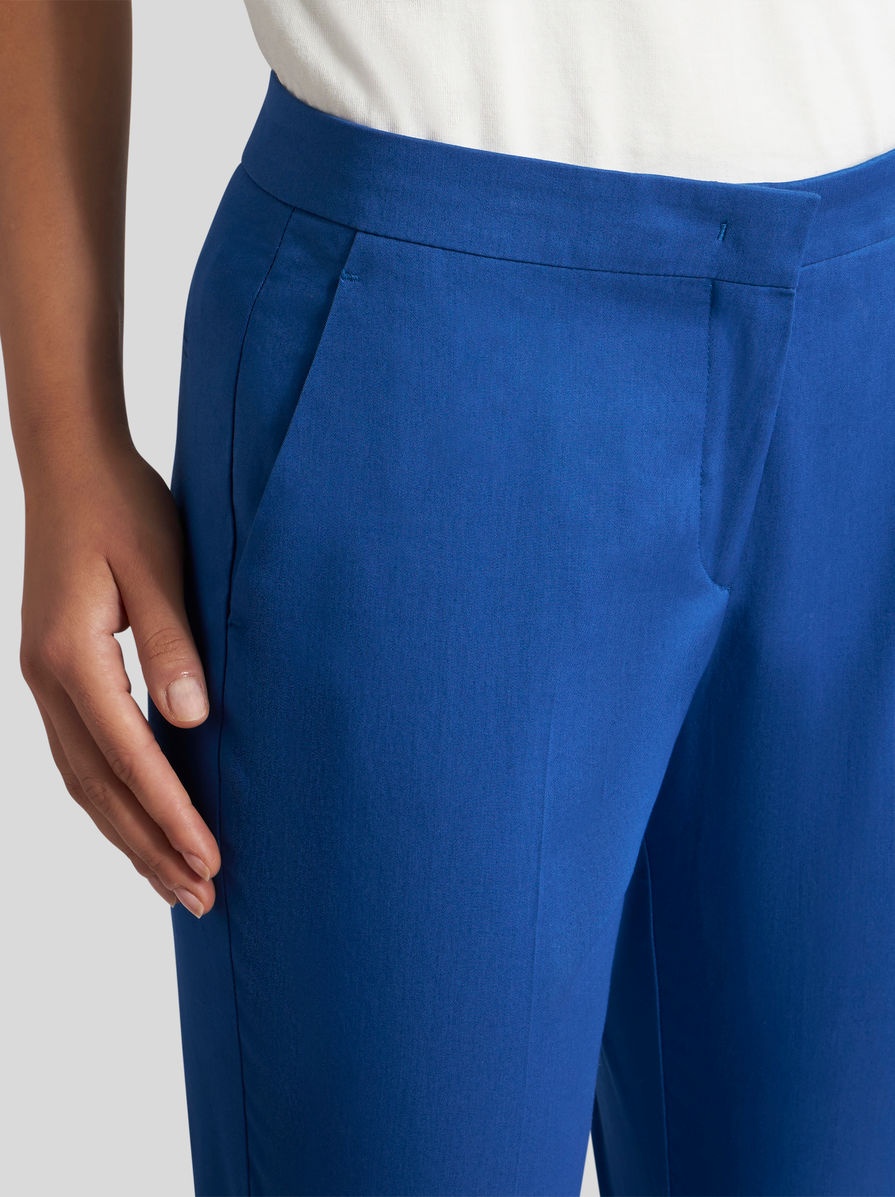 CROPPED STRETCH FABRIC TROUSERS - 3