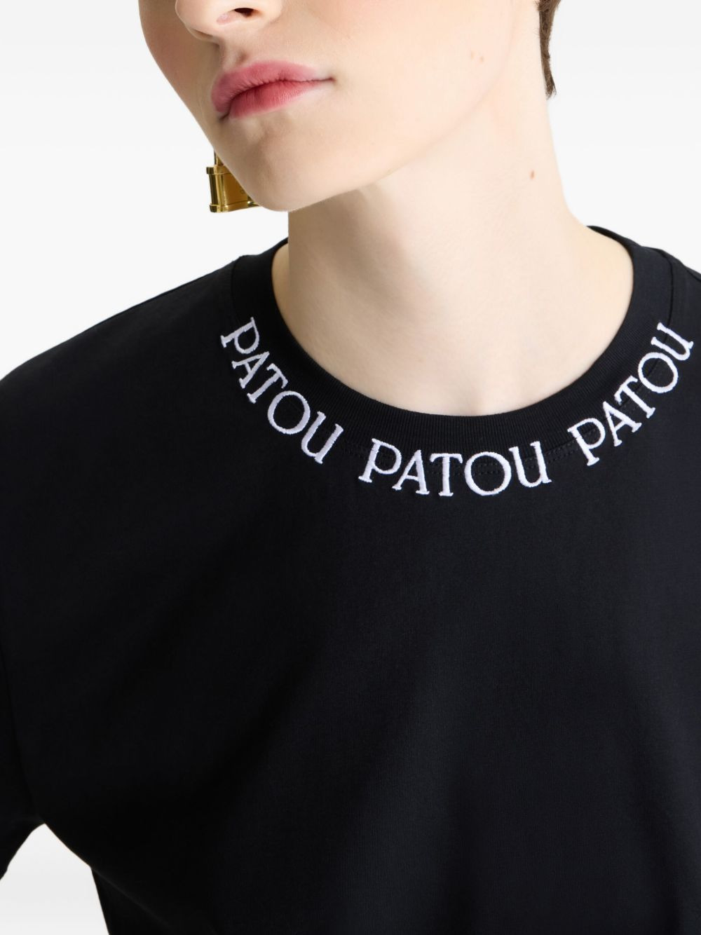 logo-embroidered T-shirt - 5