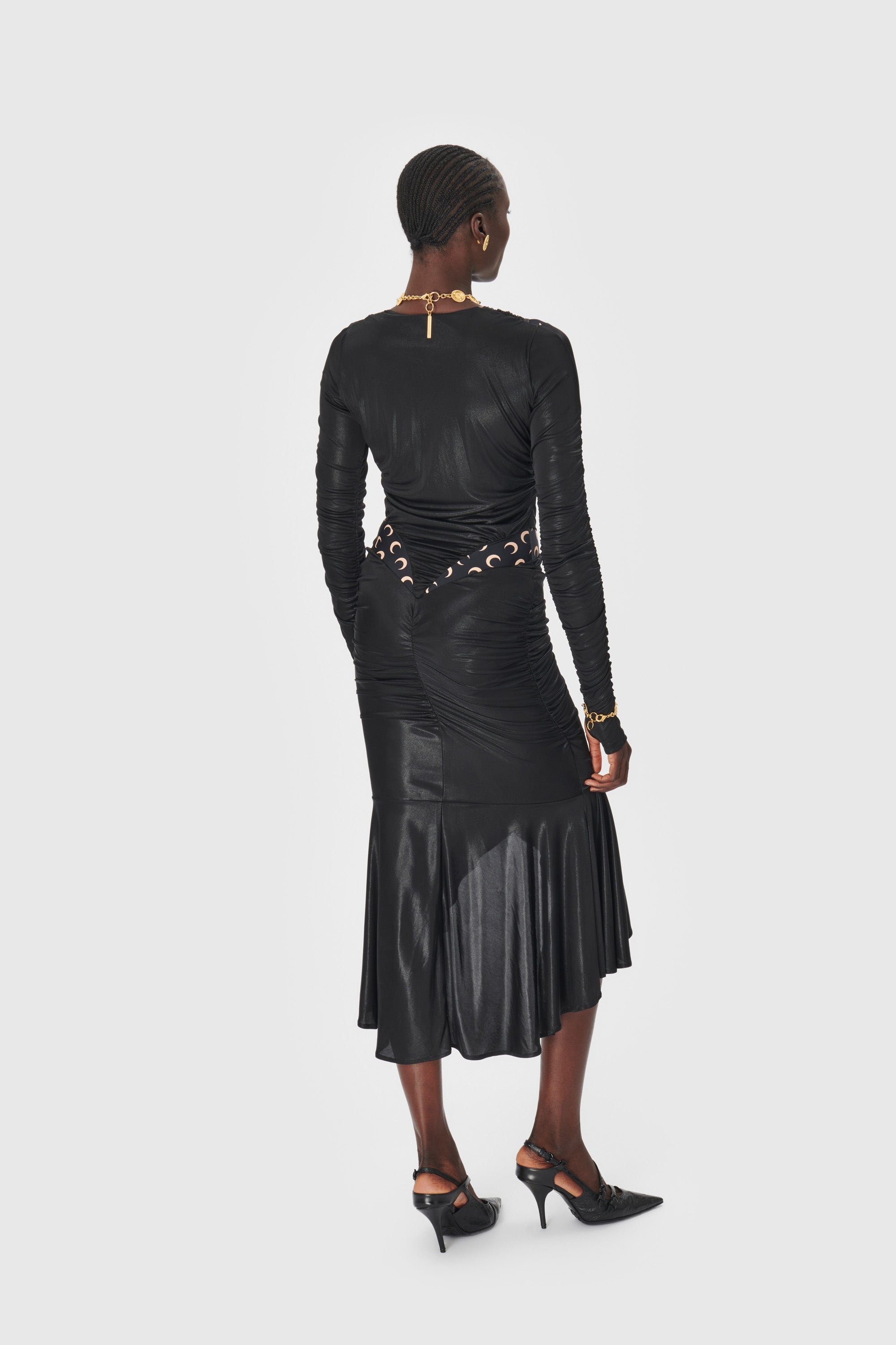 Regenerated Jersey Draped Dress - 2
