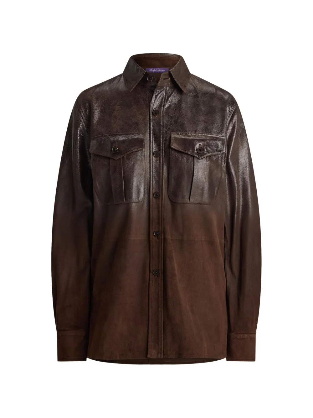 Landry degradé suede shirt - 1