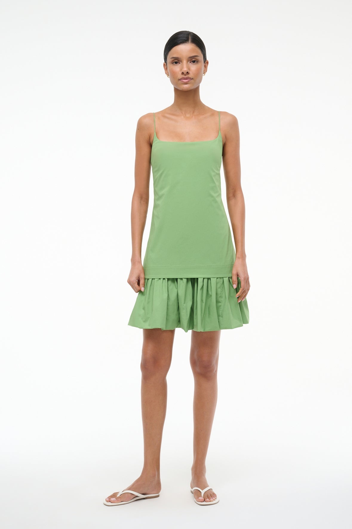 STAUD ARI MINI DRESS LEAF - 6