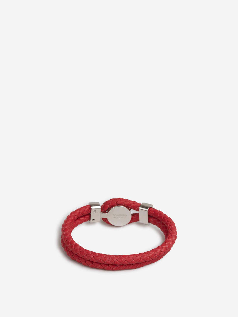 TOM FORD BRAIDED LEATHER BRACELET outlook