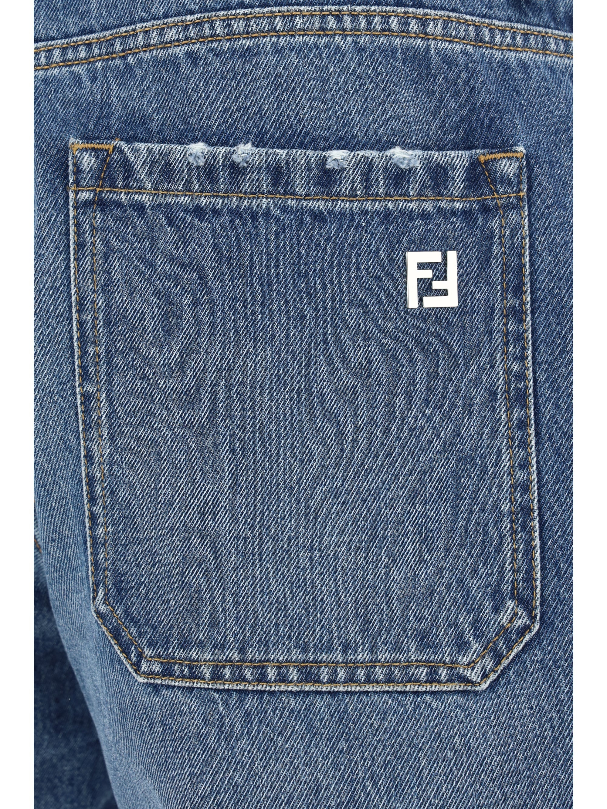 Fendi Men Denim Shorts - 3