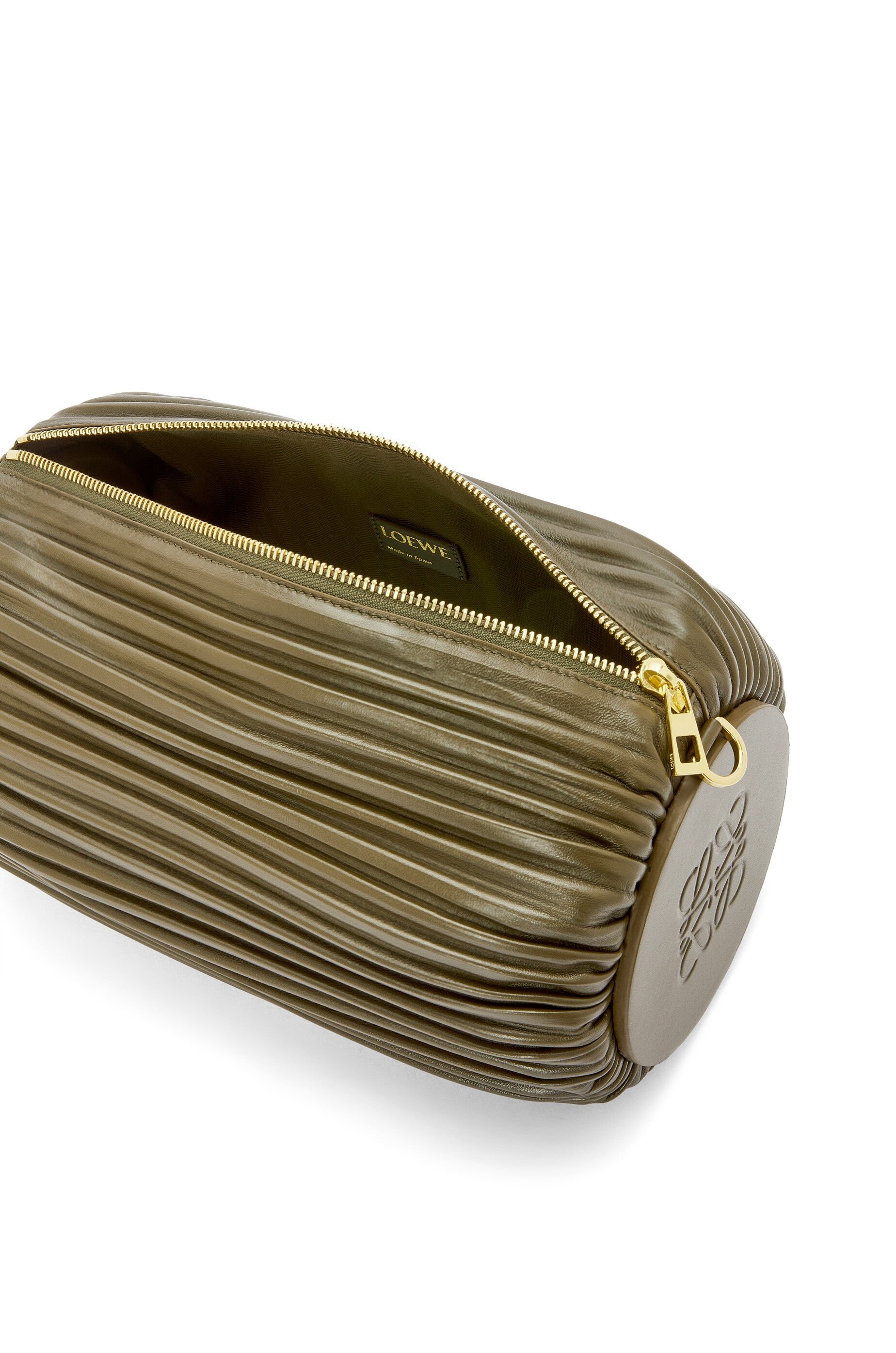 Large Bracelet pouch in pleated nappa - 5