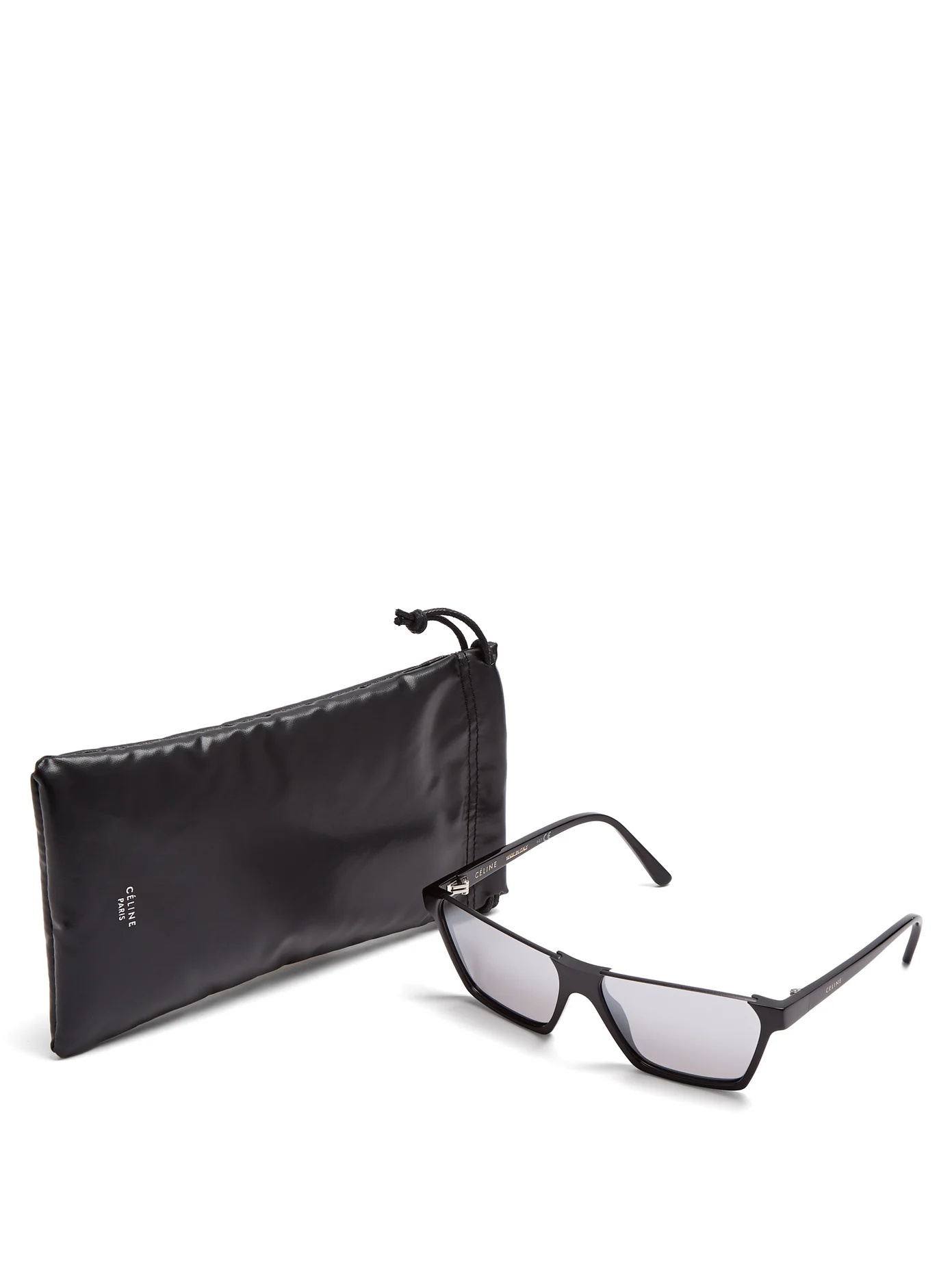 Rectangular acetate sunglasses - 4