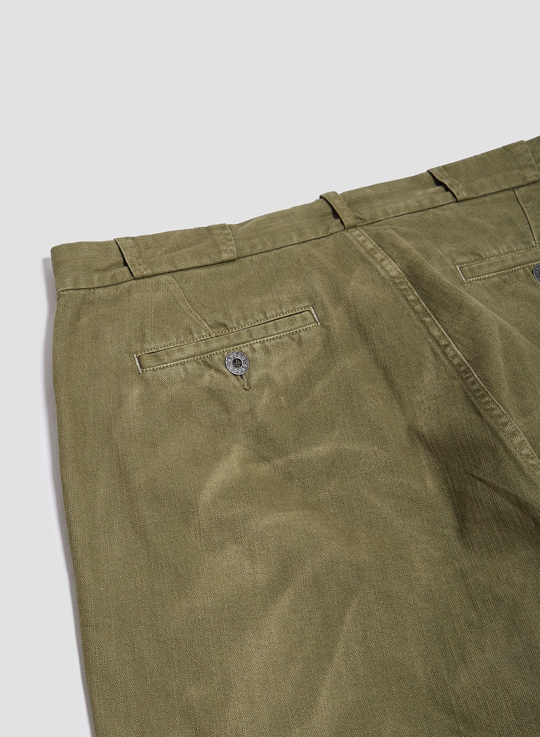 Wide Leg Jean Cotton Twill in British Tan - 5