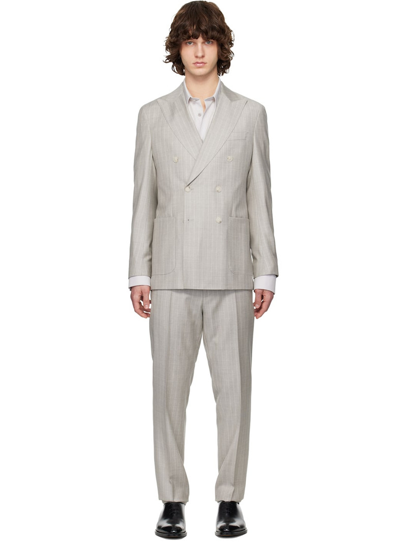 Gray Pinstripe Suit 1