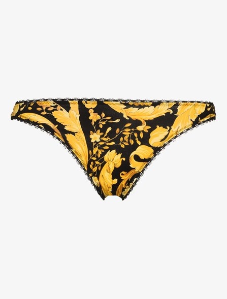 THONG WITH BAROQUE PRINT - 3