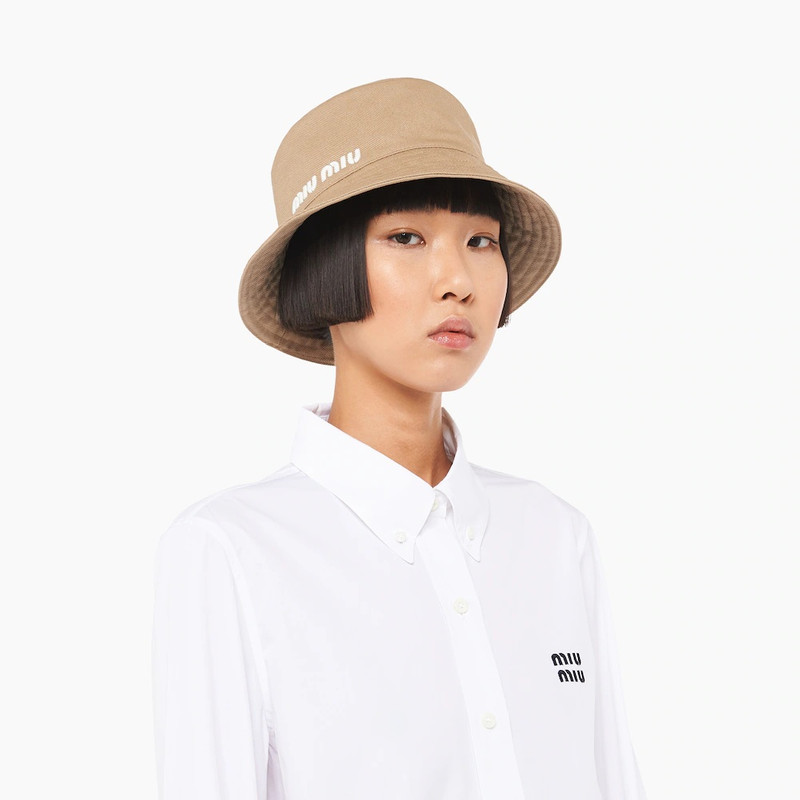 Miu Miu Drill bucket hat outlook
