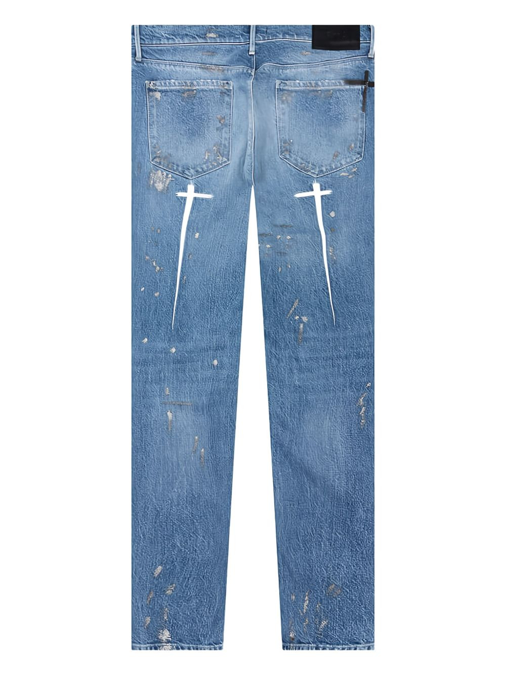 Bryant paint-splatter jeans - 2
