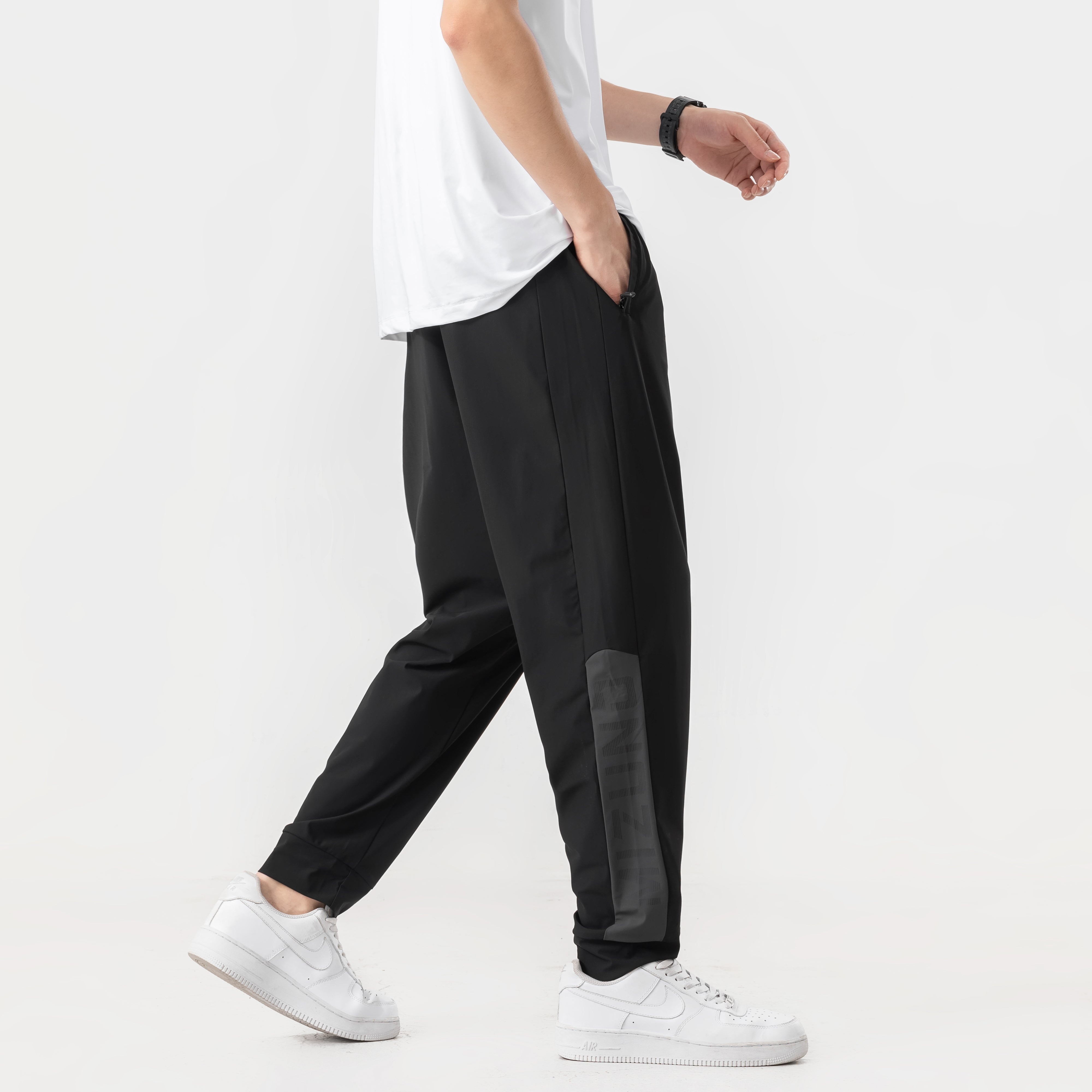 Mizuno Logo Outdoor Casual Pants 'Black' A2CF3112 - 6