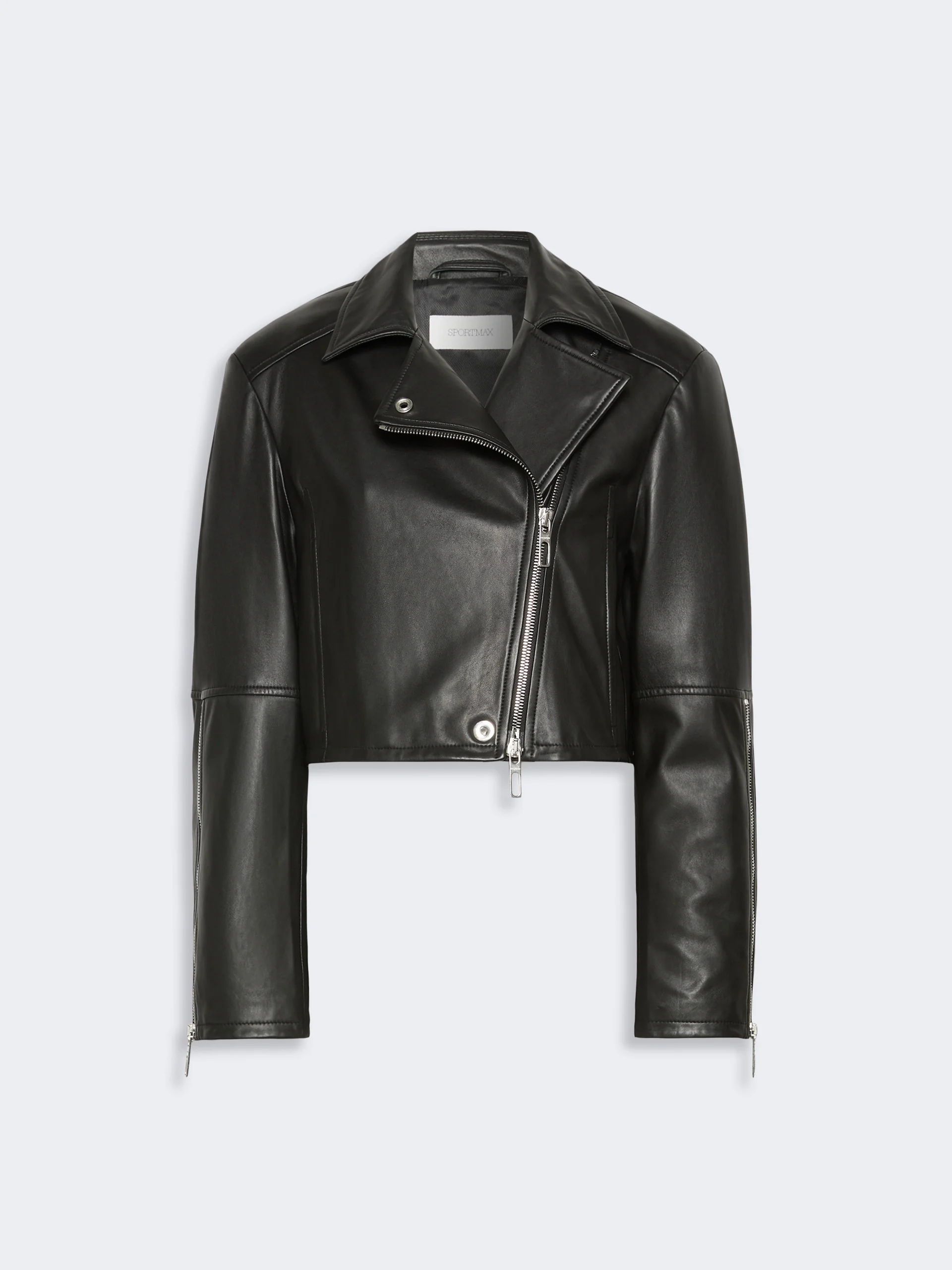 VICARIO Nappa leather biker jacket - BLACK - 1