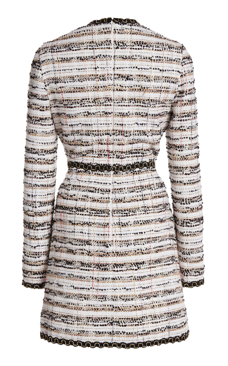GIAMBATTISTA VALLI Textured Cotton-Blend Bouclé Mini Dress multi outlook