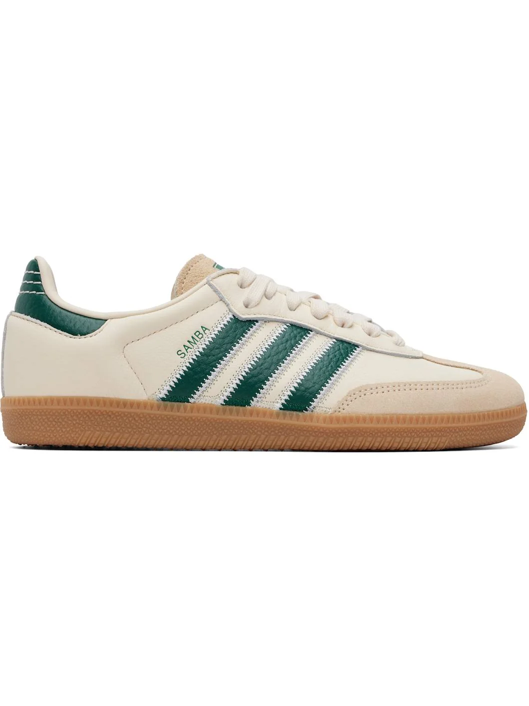 Off-White & Green Samba OG Sneakers - 1
