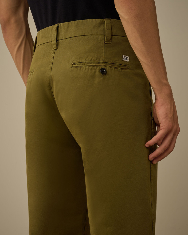 Cotton Gabardine Loose Chino Pants 6