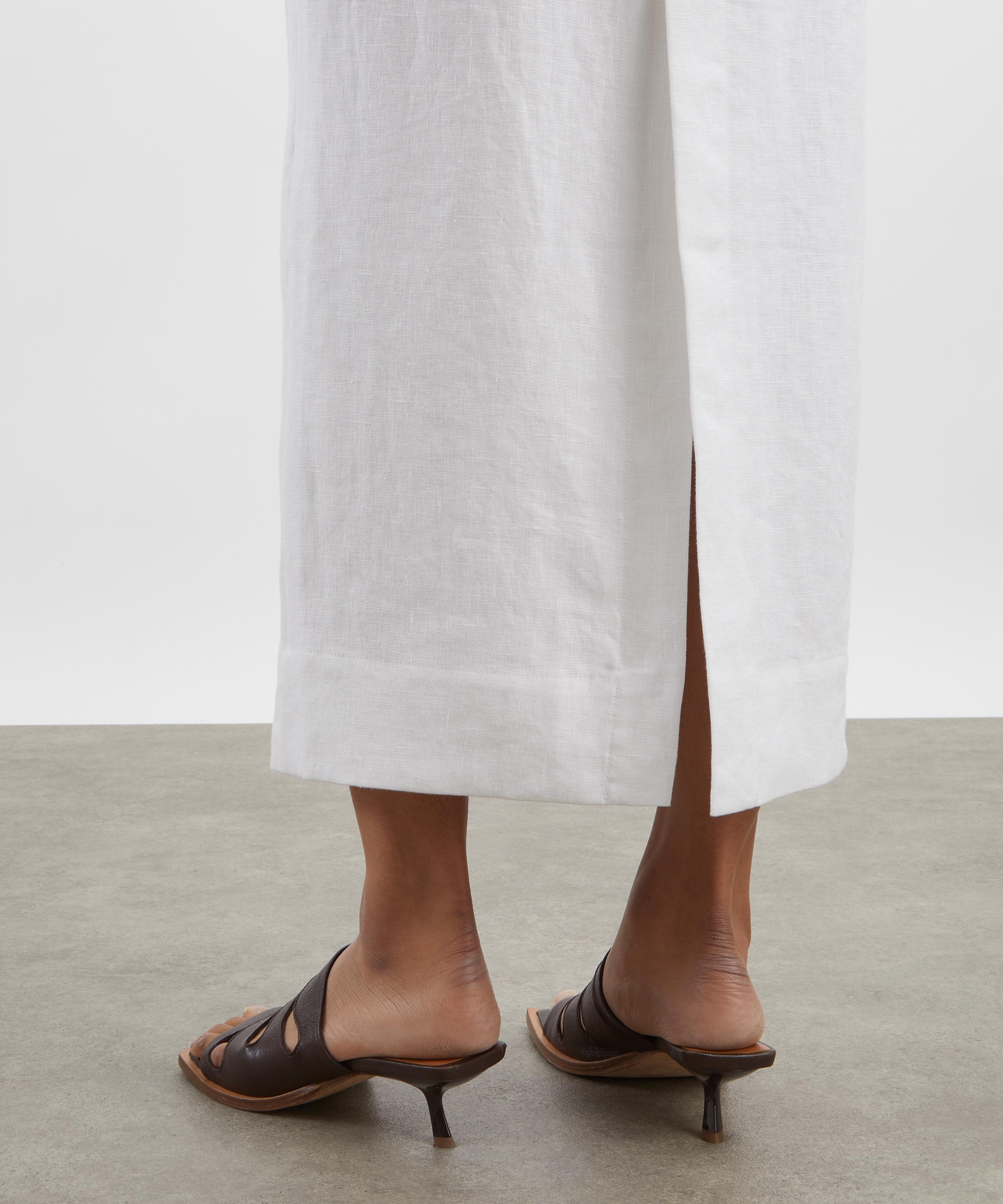 Emma Linen Pencil Skirt - 5