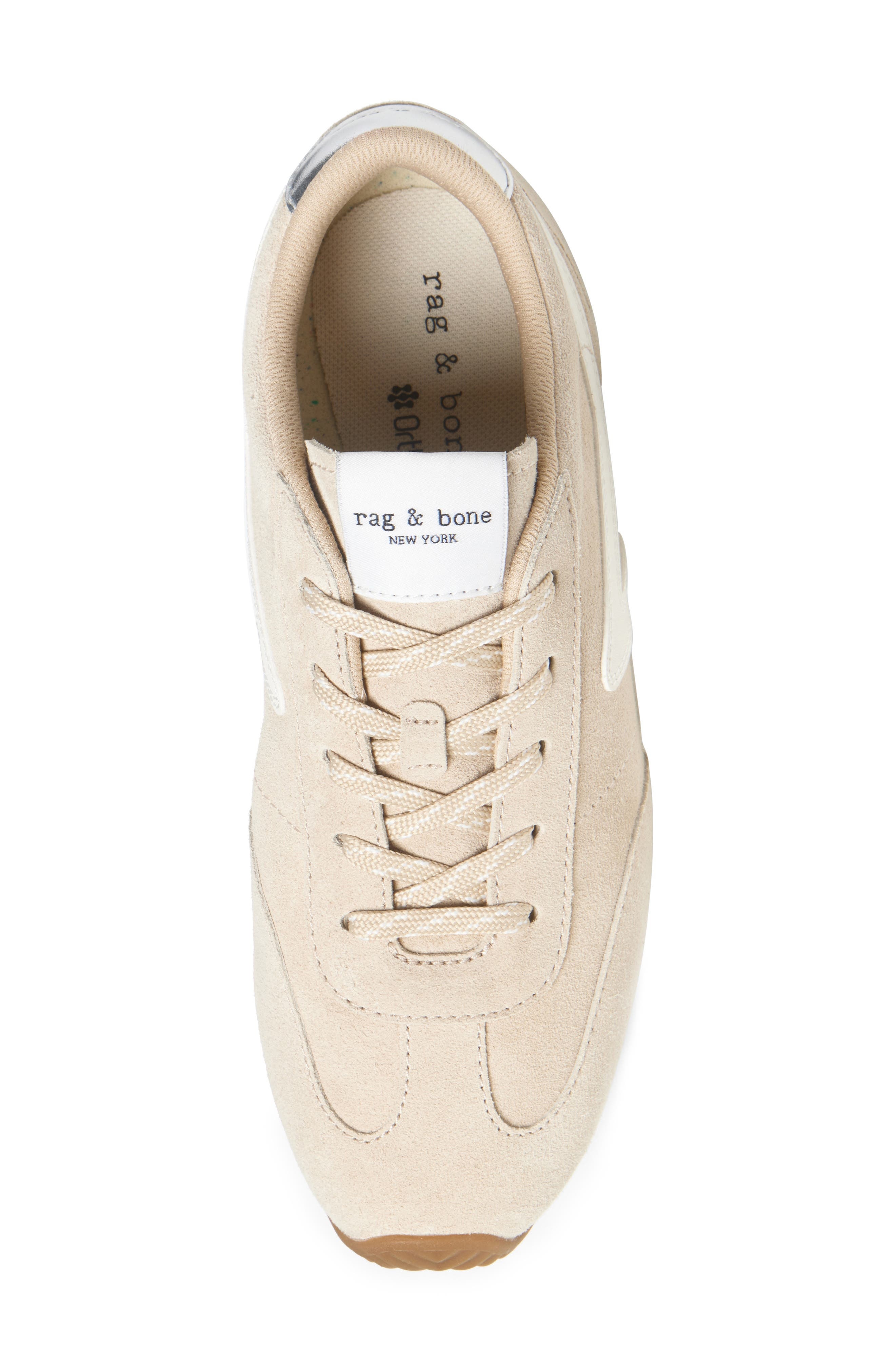 rag & bone Retro Runner Slim Ultra Sneaker in Macadamia Suede at Nordstrom - 5