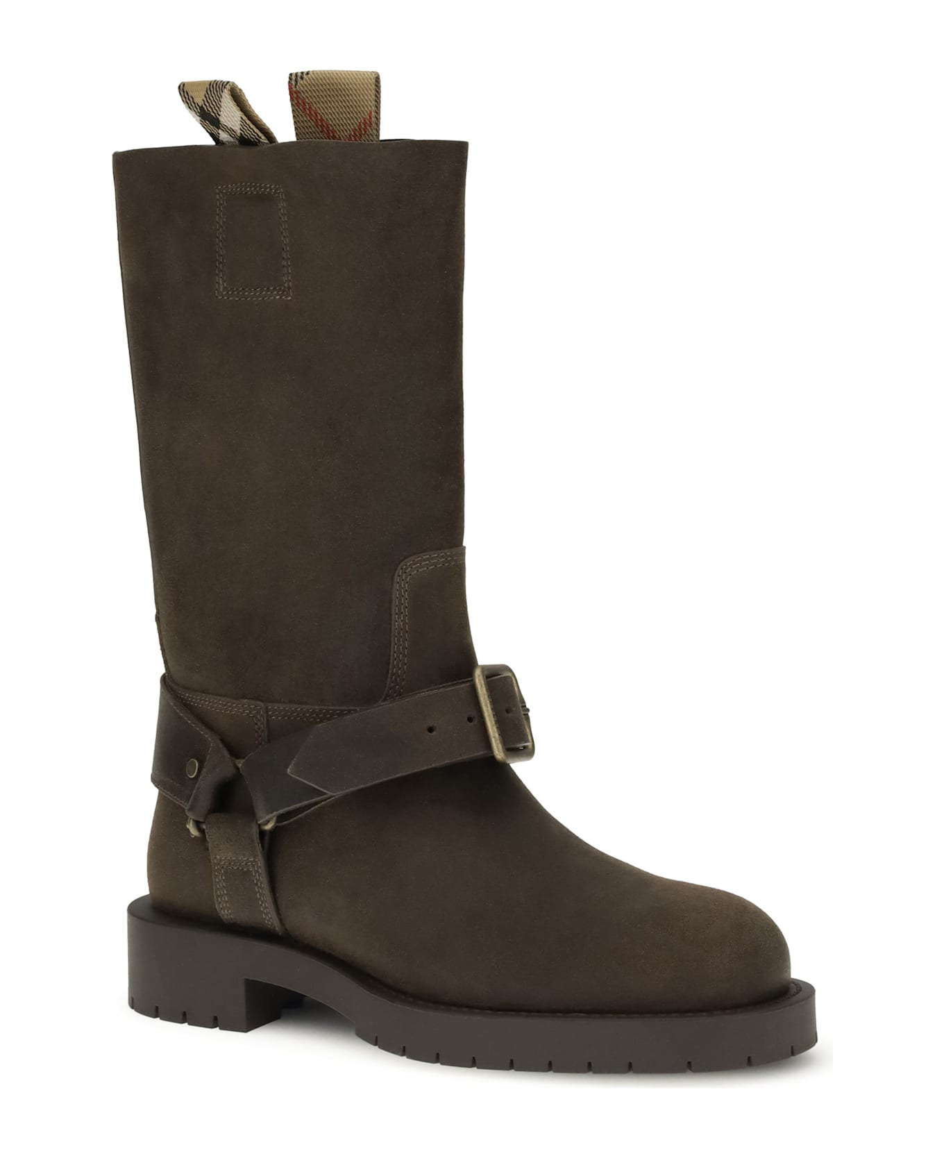 Suede Saddle Ankle Boots - 2