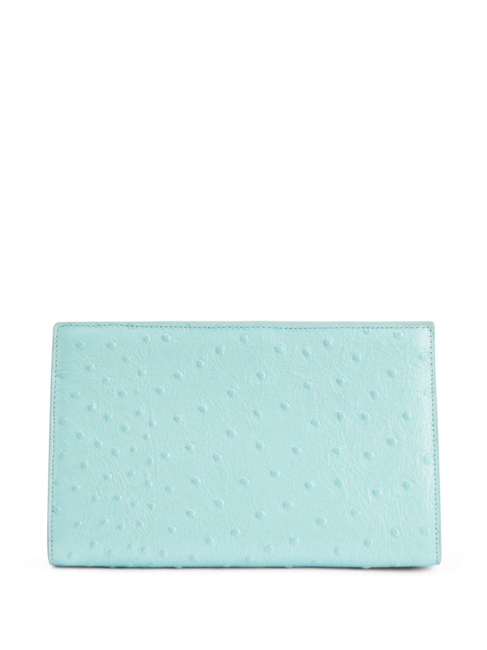 Annhita ostrich-print leather clutch bag - 3