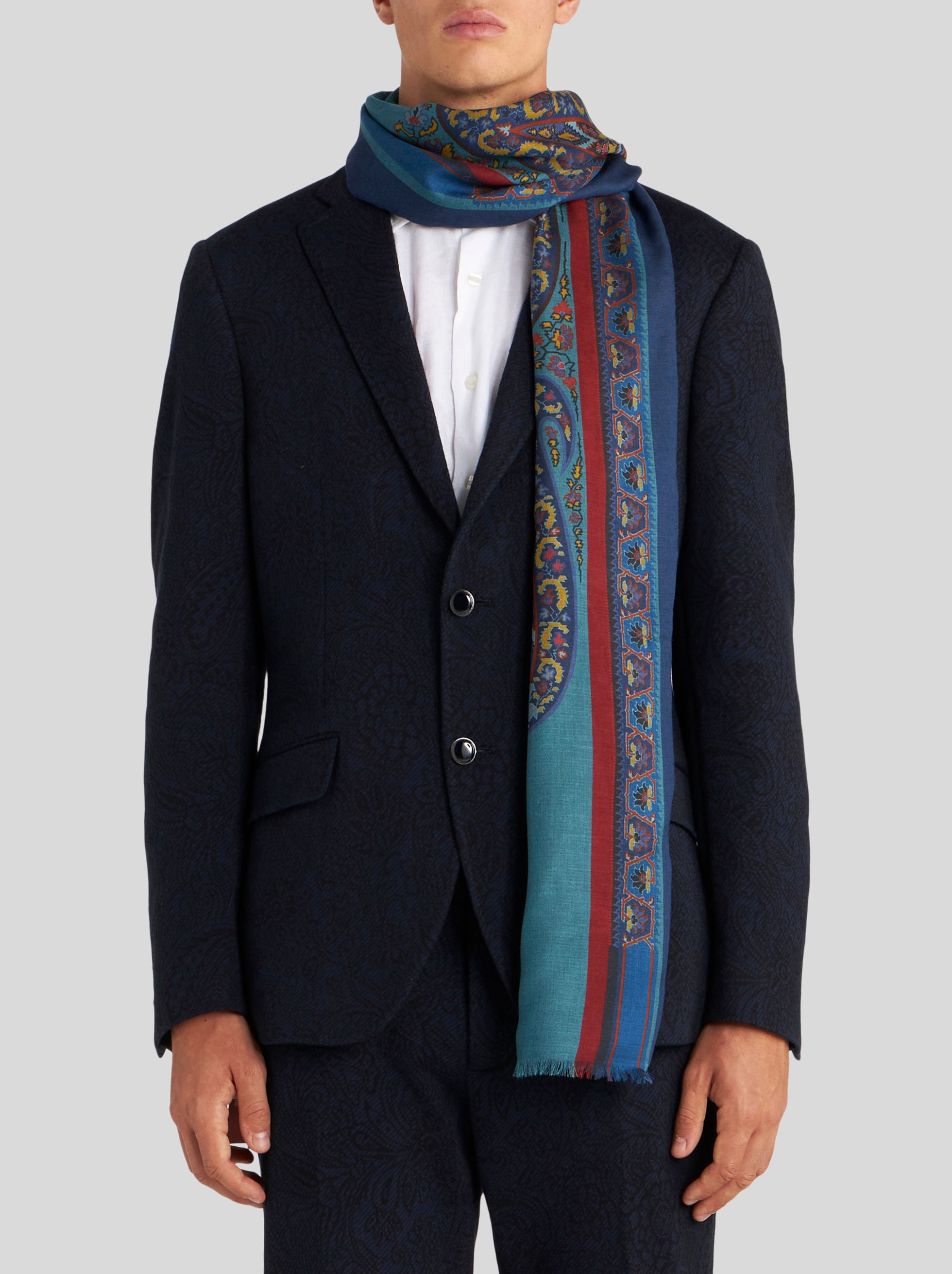PAISLEY PRINT SCARF - 2