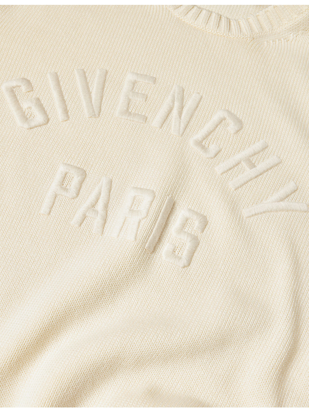 Brand-Embroidery Crewneck Cotton Jumper - 6