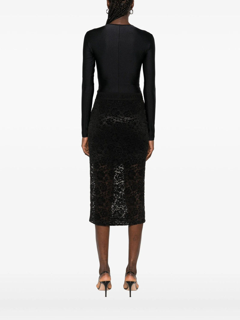 Versace Jeans Couture Embroidered Long-sleeve Bodysuit 3