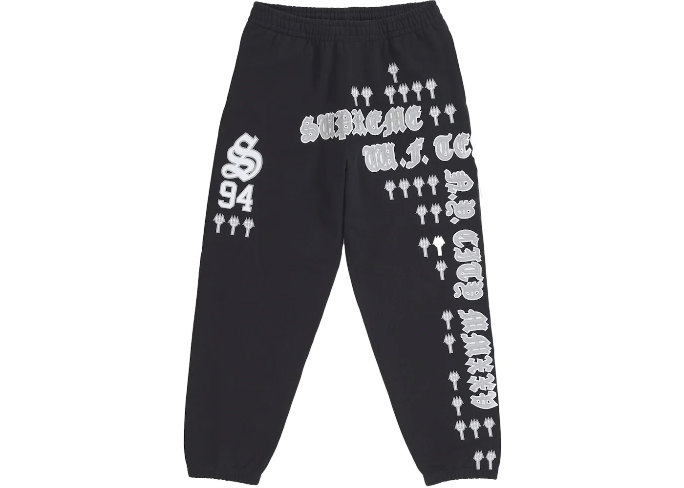 Supreme League Champs Sweatpant Black - 1