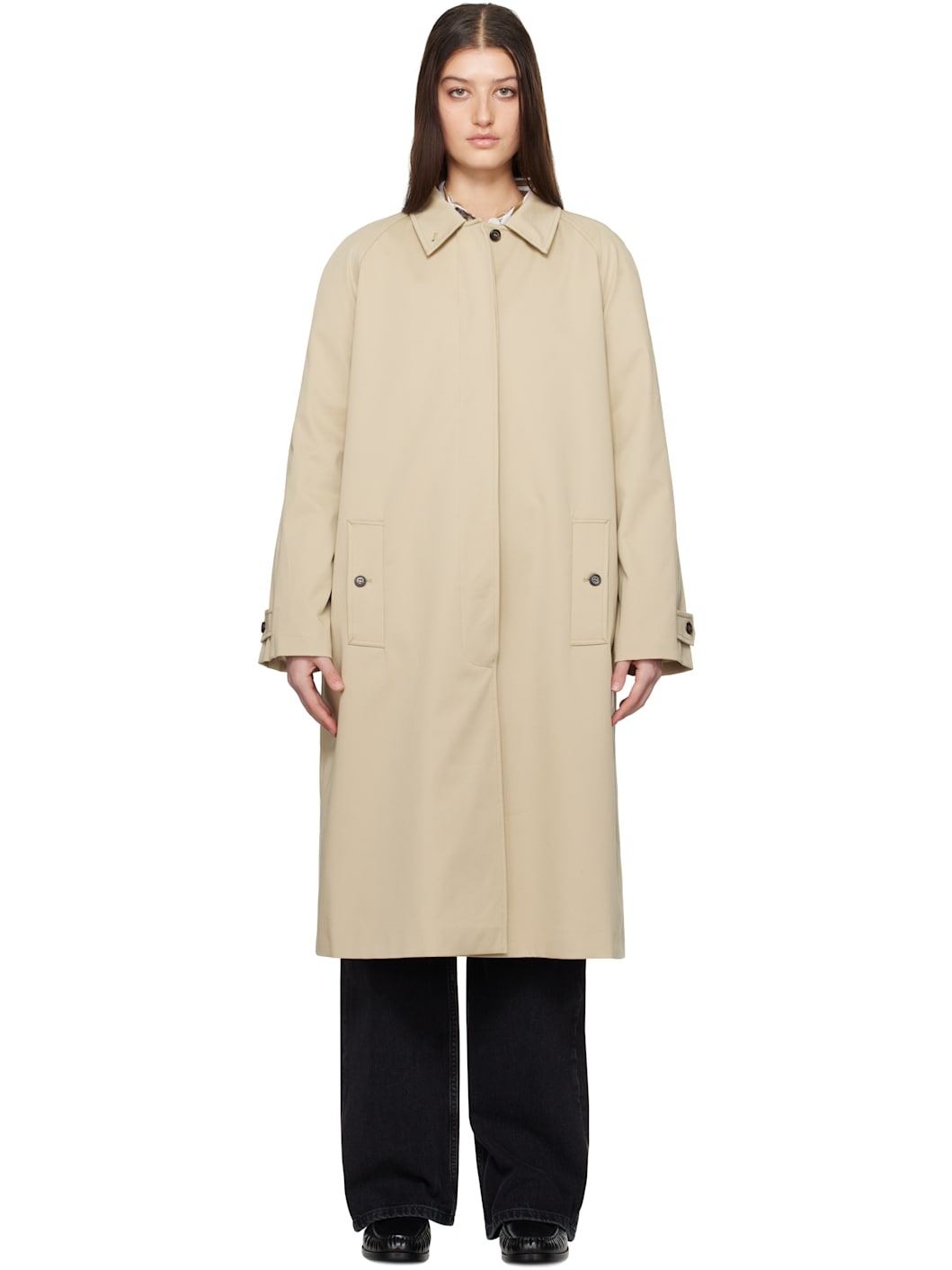 Beige Randy Trench Coat - 1