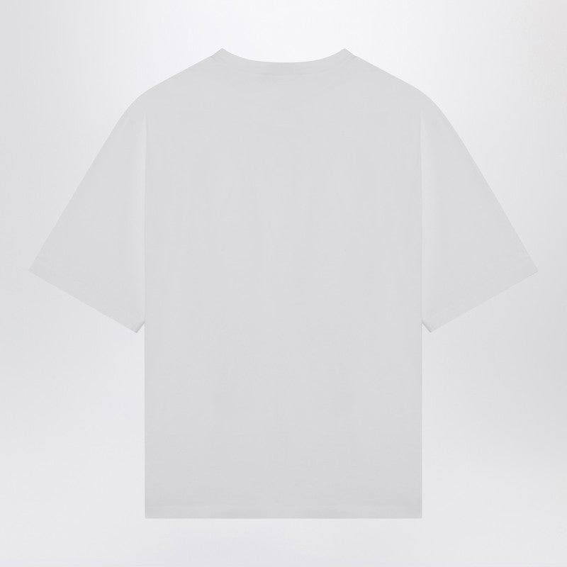 DSQUARED2 WHITE T-SHIRT WITH LOGO PATCH outlook